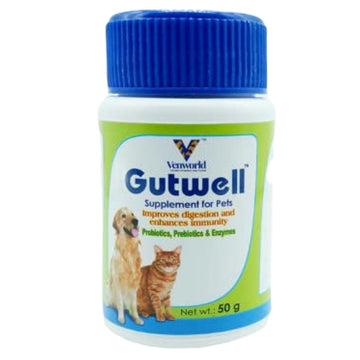 Venkys Gutwell Pre & Probiotics Gut Health Powder for Dogs and Cats