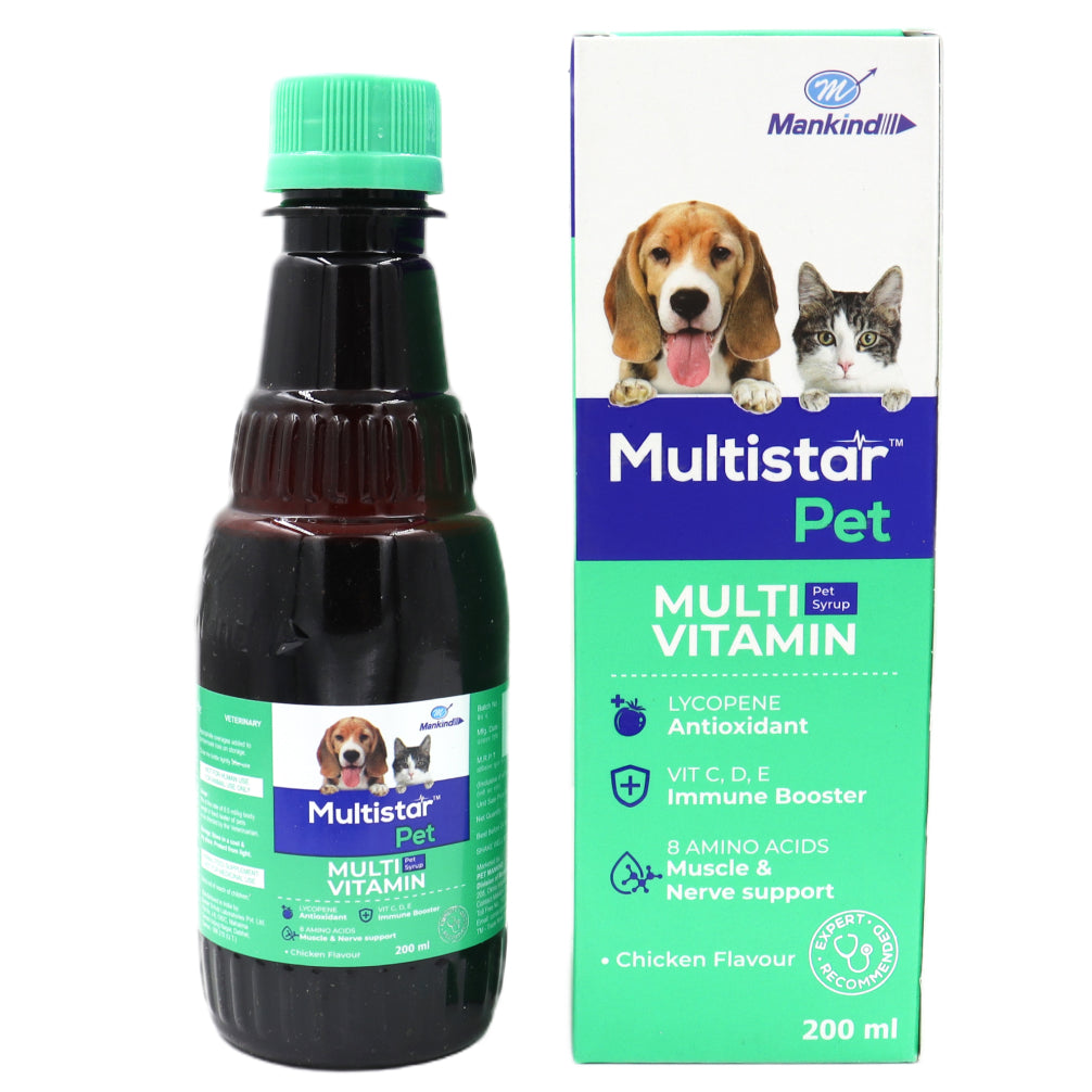 Canine Creek Real Chicken Gravy Puppy Wet, Pedigree PRO Expert Nutrition for Large Breed Puppy Dry Food and Mankind Multistar Pet Syrup Multivitamin Dog Supplements Combo
