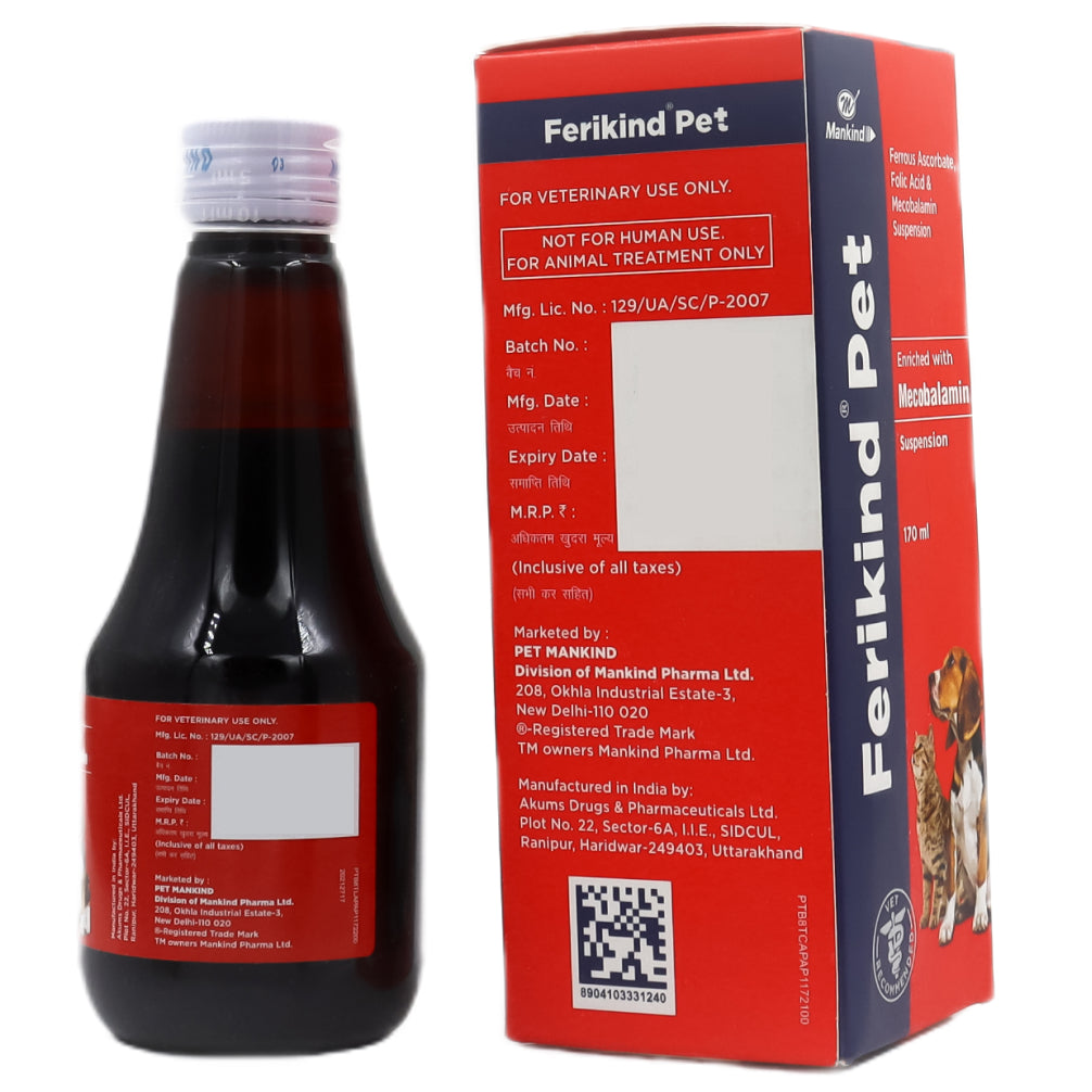 Mankind Ferikind Pet Suspension for Dogs and Cats (170ml)