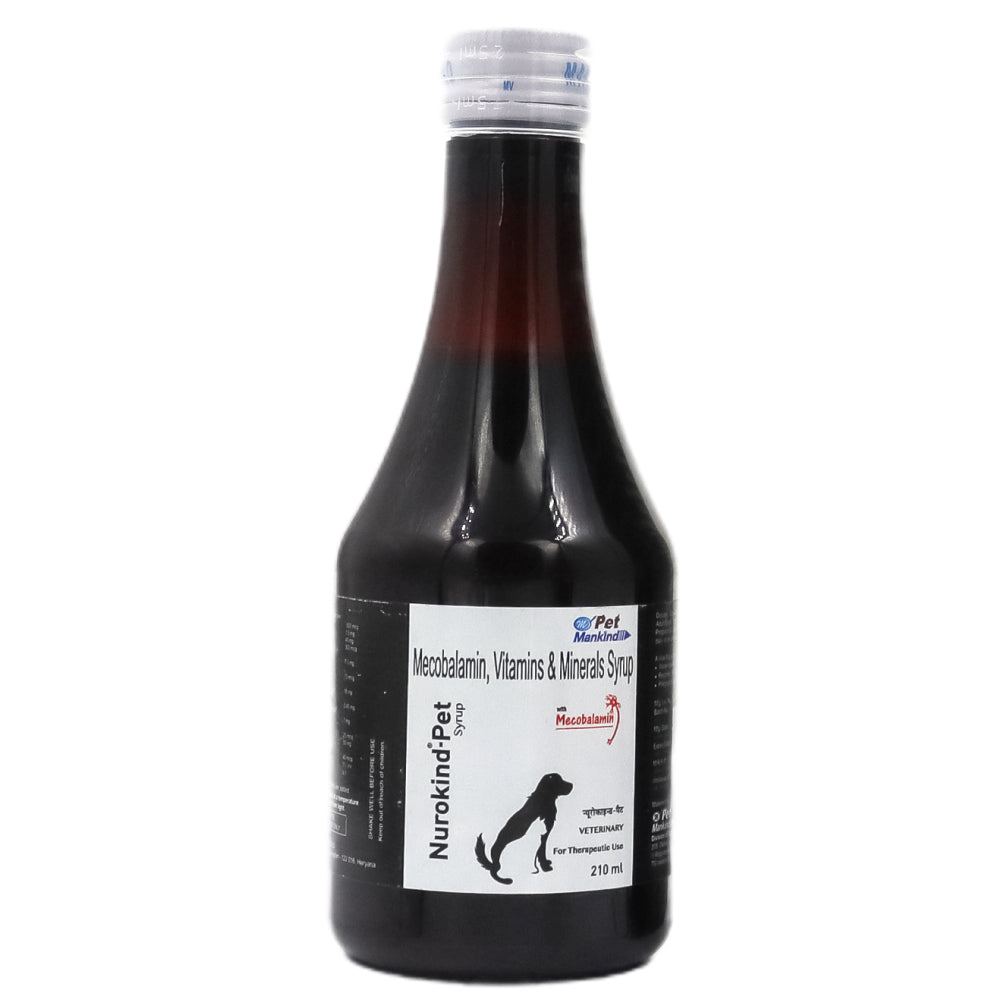 Mankind Nurokind Pet Syrup Multi Vitamin Supplement for Dogs and Cats (210ml)