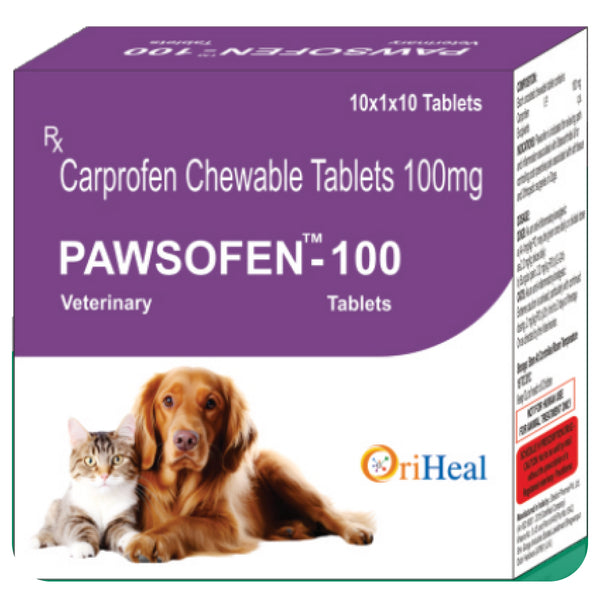 Oriheal Pawsofen 100mg (Carprofen) Tablets for Dogs and Cats