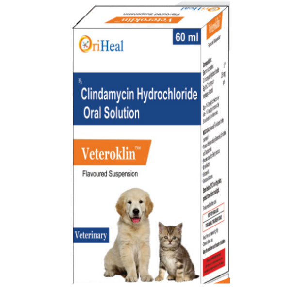 Oriheal Veteroklin (Clindamycin Hydrochloride) Oral Solution for Dogs and Cats