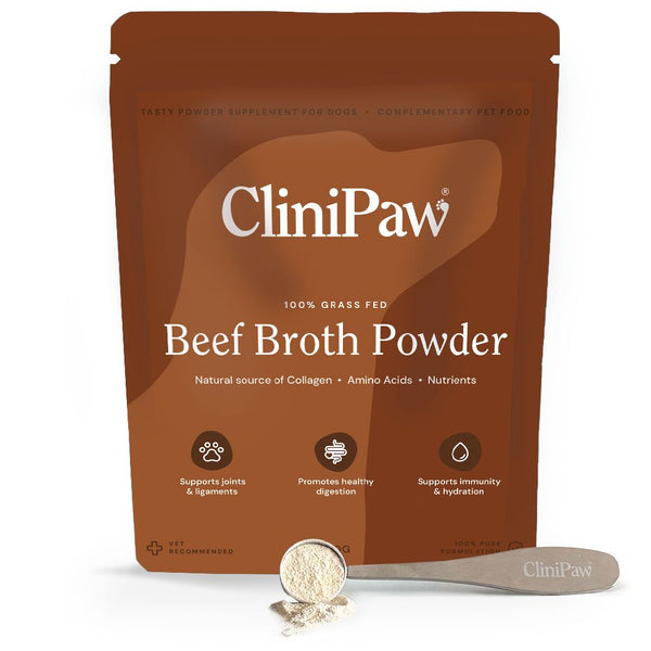 CliniPaw Beef Bone Broth Powder for Dogs