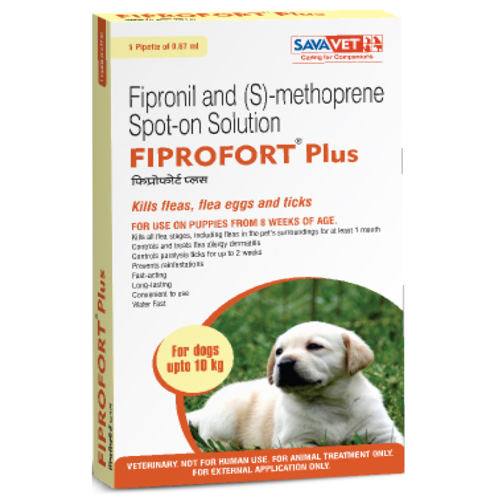 Savavet Fiprofort Plus (Fipronil) Tick & Flea Control Spot On for Dogs