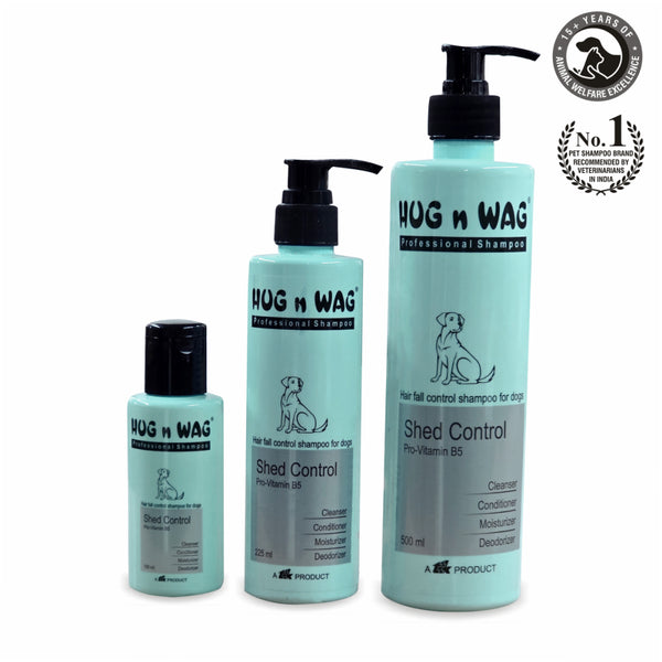 Ttk Hug n Wag Professional Shed Control Shampoo with Pro Vitamin B5 for Dogs