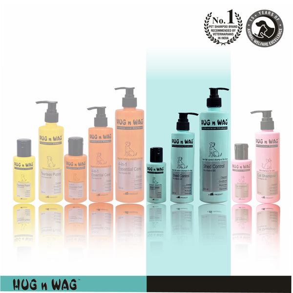 Ttk Hug n Wag Professional Shed Control Shampoo with Pro Vitamin B5 for Dogs