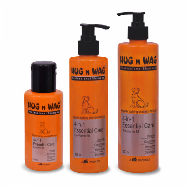 Ttk Hug n Wag Professional 4 in 1 Essential Care Shampoo with Pro Vitamin B5 for Dogs