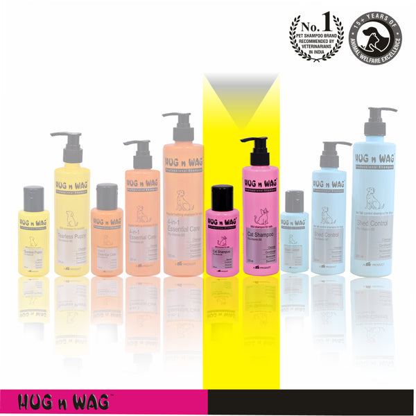 Ttk Hug n Wag Professional Mild Cat Shampoo with Pro Vitamin B5