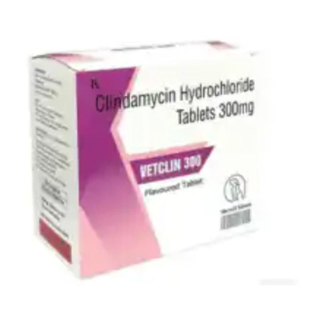 Sihil Vetclin Clindamycin 300mg Tablets for Dogs and Cats: Antibiotic ...