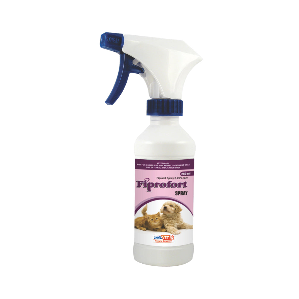 Savavet Fiprofort (Fipronil) Tick and Flea Control Spray for Dogs & Cats Both-Pharmacy Savavet Pharmacy 250mL
