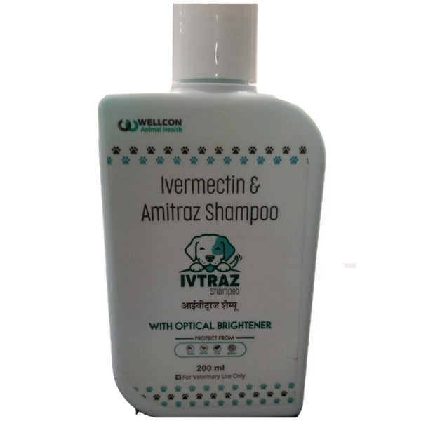 Wellcon Ivtraz Shampoo (Ivermectin & Amitraz) for Dogs and Cats