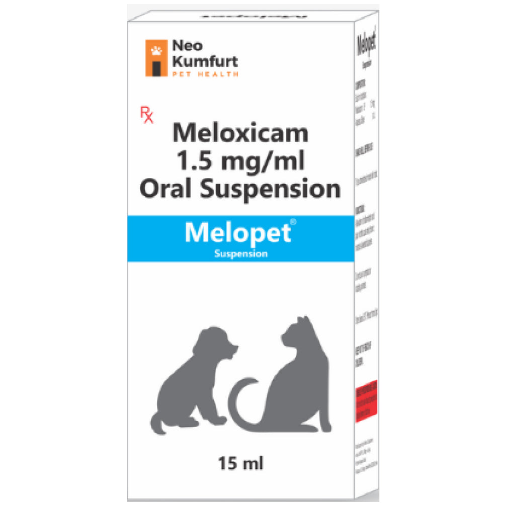 Neo Kumfurt Melopet (Meloxicam) Oral Suspension for Dogs and Cats (15ml)