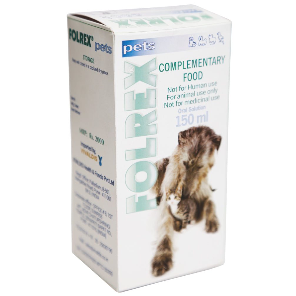 Vivaldis Folrex Pet Syrup for Dogs and Cats (150ml) Both-Pharmacy Vivaldis Pharmacy