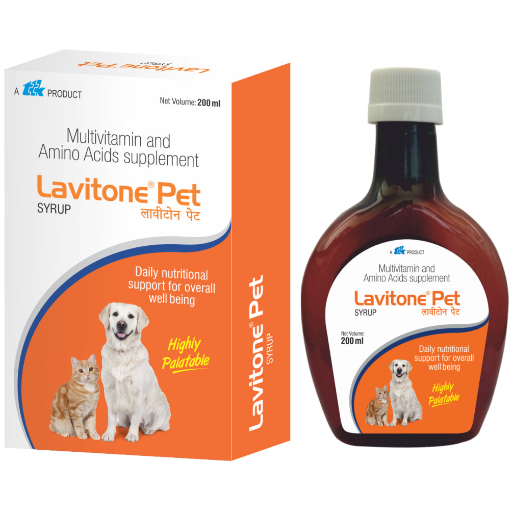 Ttk Lavitone Pet Syrup Multivitamin and Amino Acid Supplement for Dogs and Cats (200ml) Both-Pharmacy TTK Pharmacy 200ml
