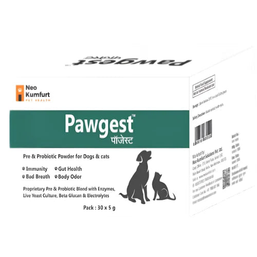 Neo Kumfurt Pawgest Powder for Dogs and Cats 5gm Both-Pharmacy Neo Kumfurt Pharmacy