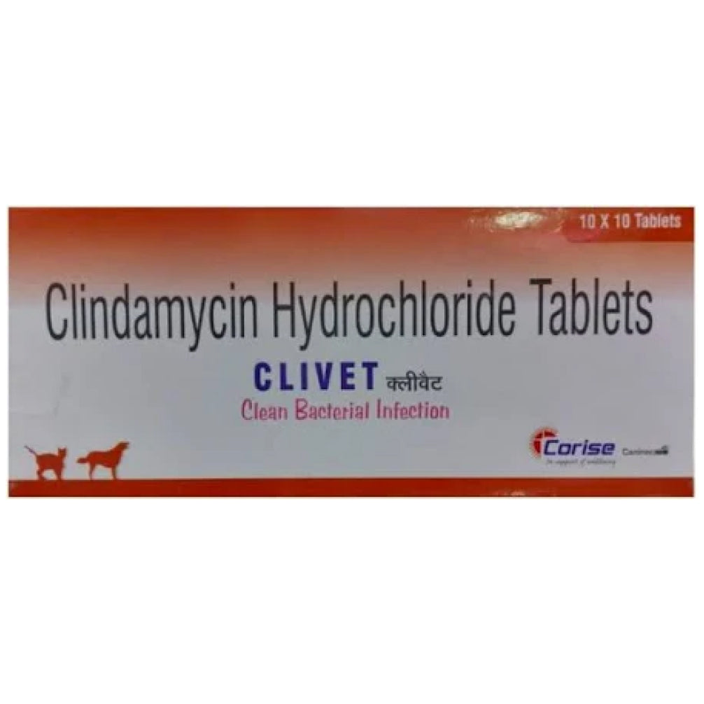 Corise Clivet Tablet (Clindamycin) for Dogs and Cats (10 tablets) Both-Pharmacy Corise Pharmacy 150mg