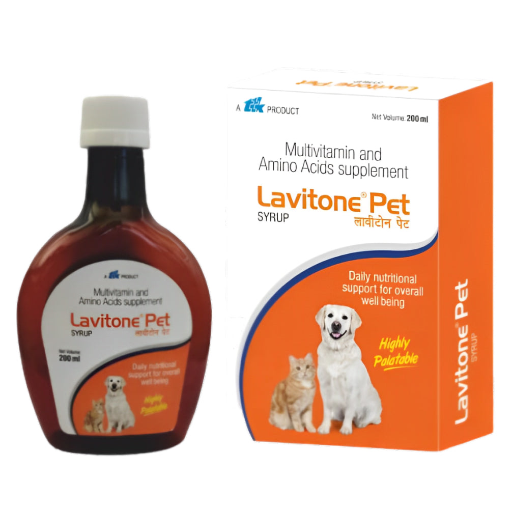 Ttk Lavitone Pet Syrup Multivitamin and Amino Acid Supplement for Dogs and Cats (200ml) Both-Pharmacy TTK Pharmacy