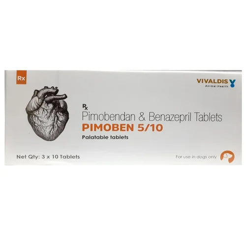 Vivaldis Pimoben 5/10mg (pimobendan & benazepril) Tablet for Dogs Dogs-Pharmacy Vivaldis Pharmacy