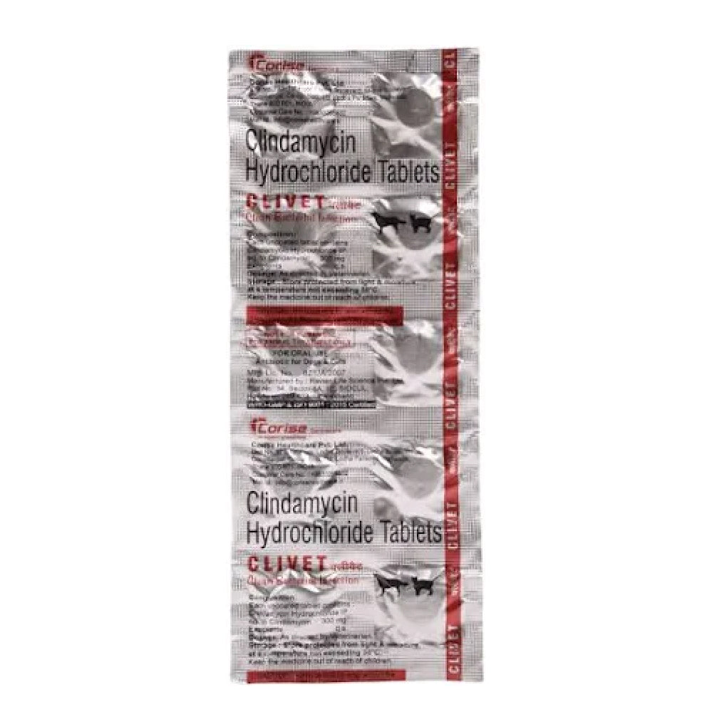 Corise Clivet Tablet (Clindamycin) for Dogs and Cats (10 tablets) Both-Pharmacy Corise Pharmacy