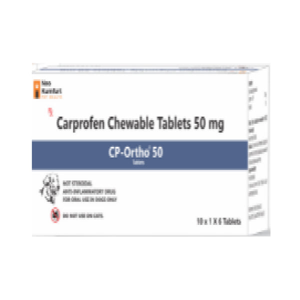 Neo Kumfurt CP Ortho 50mg (Carprofen) Tablets for Dogs (pack of 6 tablets)