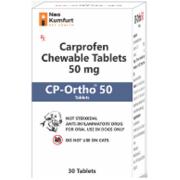 Neo Kumfurt CP Ortho 50mg (Carprofen) Tablets for Dogs (pack of 6 tablets)