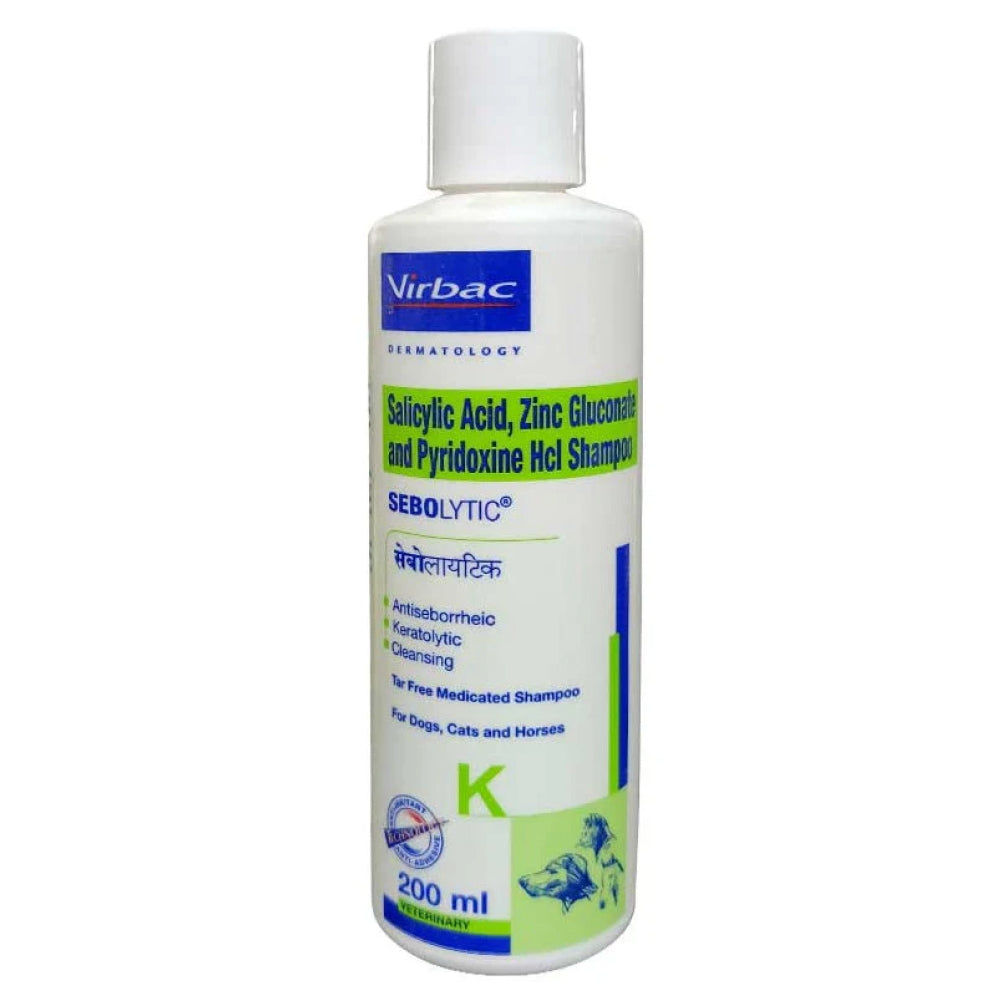 Virbac Sebolytic shampoo for Dogs and Cats (200ml)