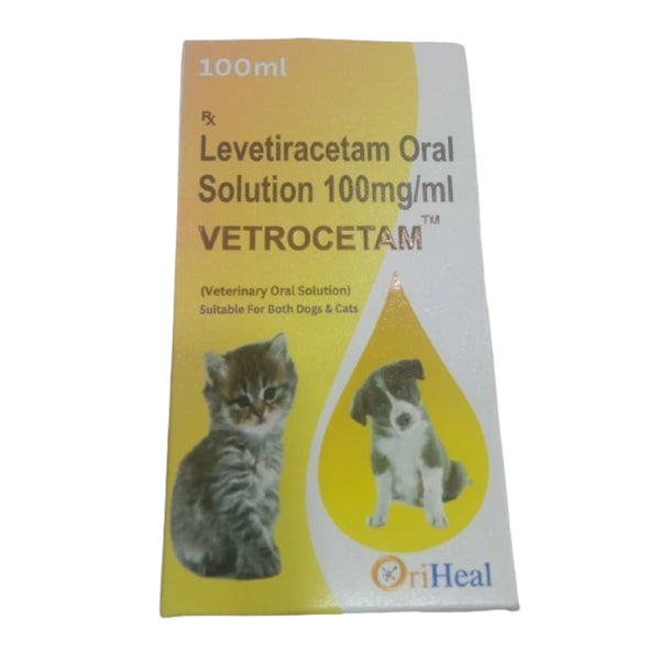 Oriheal Vetrocetam (Levetiracetam) Oral Solution 100ml for Dogs and Cats
