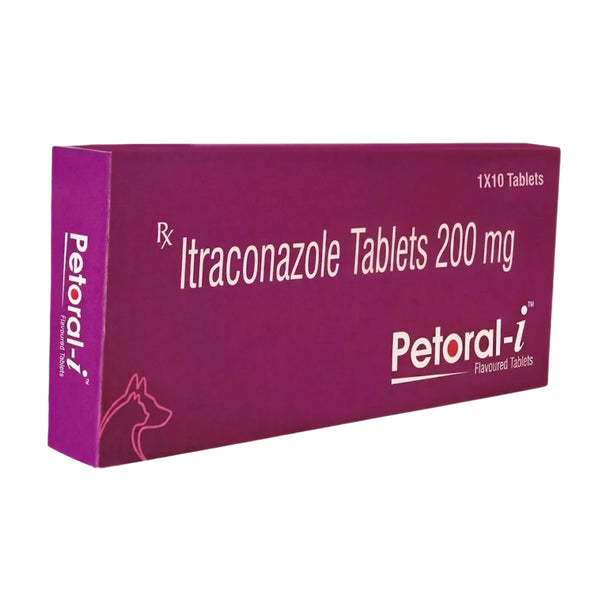 TTK Petoral I (Itraconazole) 200mg Antifungal Tablet for Dogs and Cats