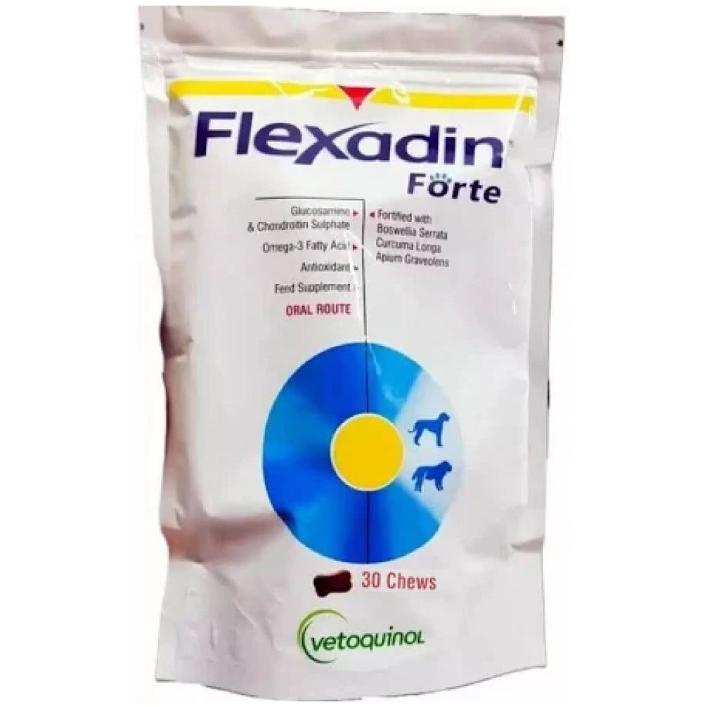 Vetoquinol Flexadin Forte Joint Support tablet for Dogs Dogs-Pharmacy Vetoquinol Pharmacy 1 Pack (30 chews)