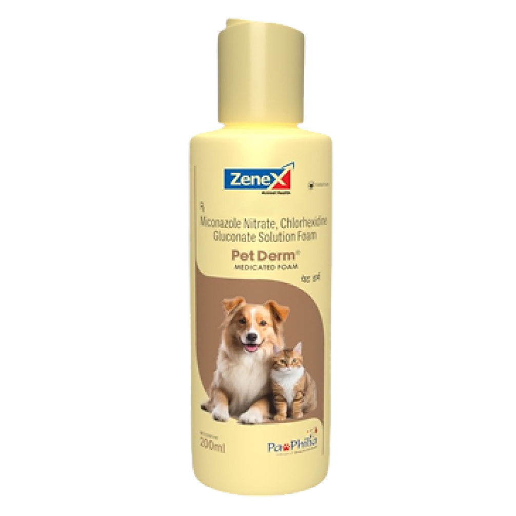 Zenex Pet Derm Shampoo (Medicated Foam) For Dogs and Cats Both-Pharmacy Zenex Pharmacy