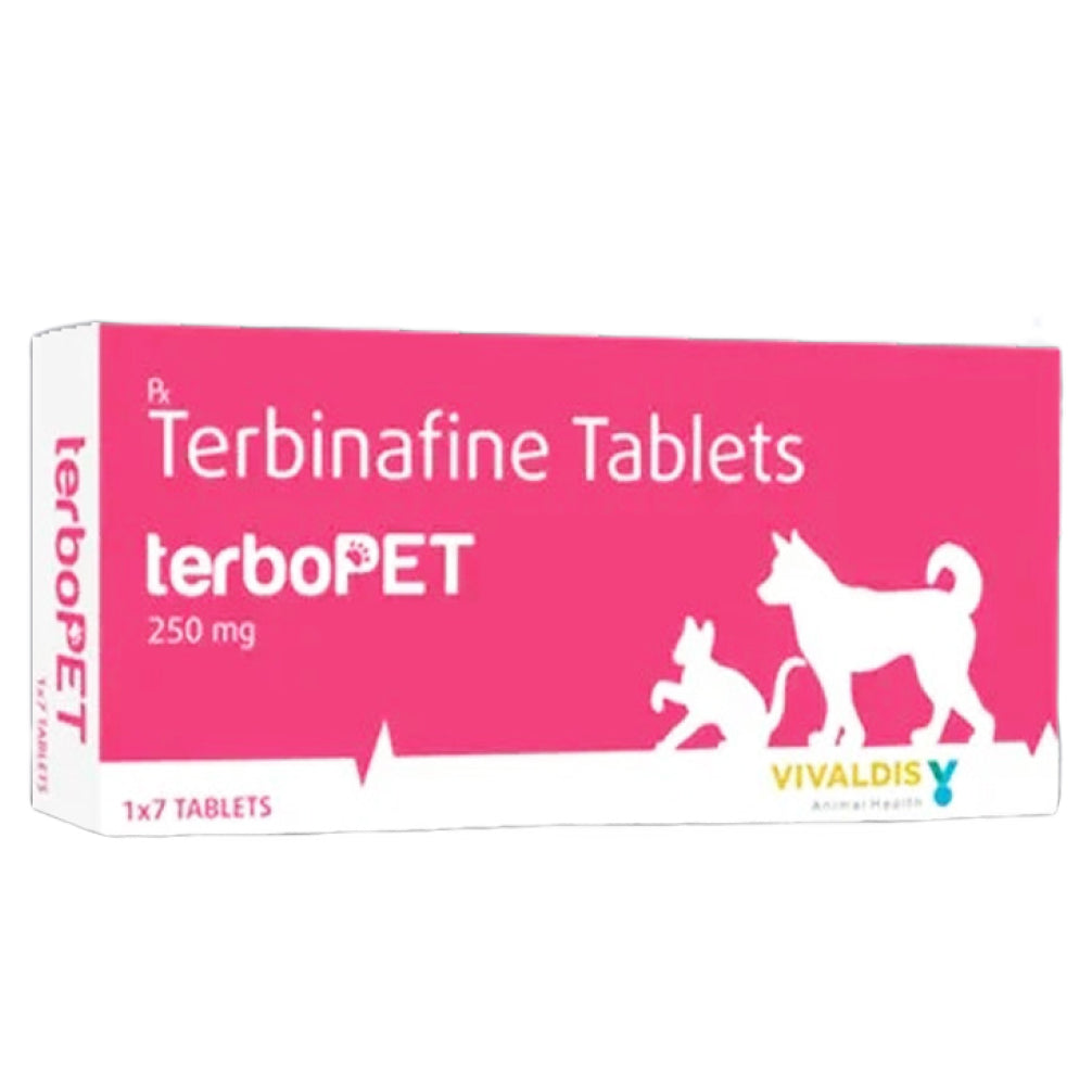 Vivaldis Terbopet 250mg (Terbinafine) Tablets for Dogs & Cats Both-Pharmacy Vivaldis Pharmacy 1 Strip (7 tablets)