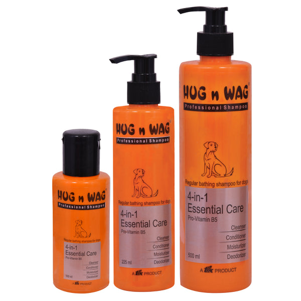 Ttk Hug n Wag Professional 4 in 1 Essential Care Shampoo with Pro Vitamin B5 for Dogs