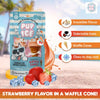 Pup Ice Strawberry Flavoured Waffle Cones Dog Treat Dog Treats + Others Pup Ice