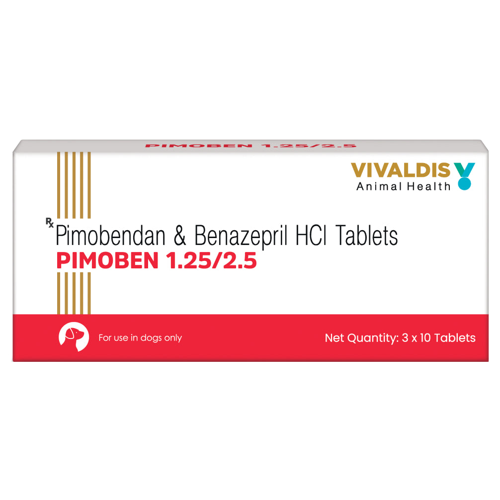 Vivaldis Pimoben 1.25/2.5mg Tablet for Dogs