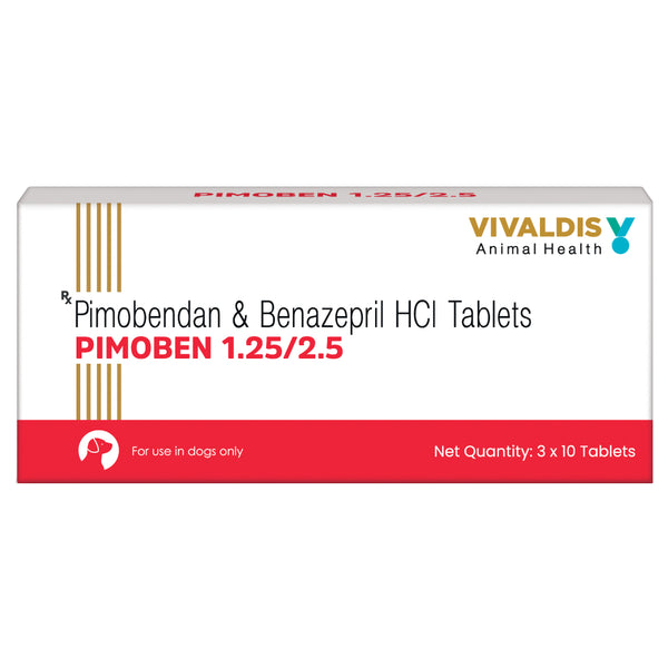 Vivaldis Pimoben 1.25/2.5mg Tablet for Dogs
