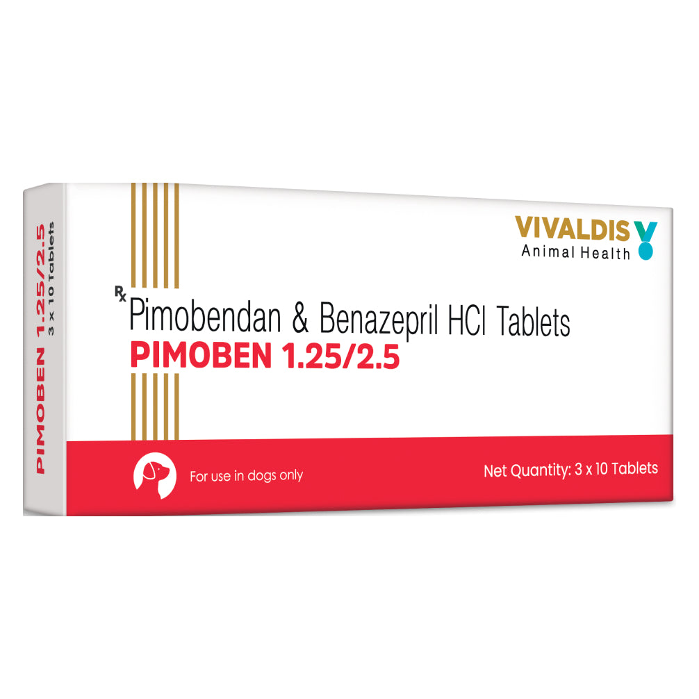 Vivaldis Pimoben 1.25/2.5mg Tablet for Dogs