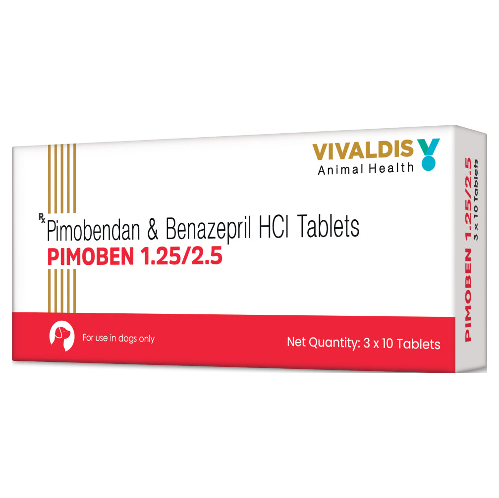 Vivaldis Pimoben 1.25/2.5mg Tablet for Dogs