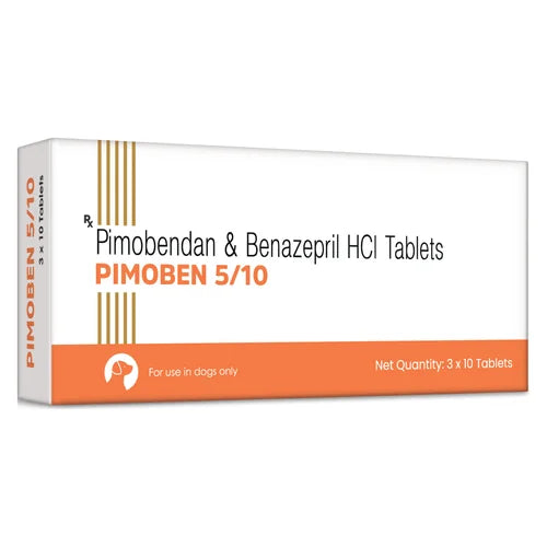 Vivaldis Pimoben 5/10mg (pimobendan & benazepril) Tablet for Dogs Dogs-Pharmacy Vivaldis Pharmacy 2 strip (20 tablets)