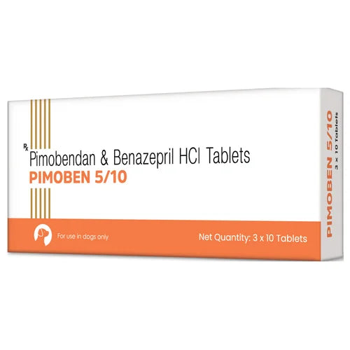 Vivaldis Pimoben 5/10mg (pimobendan & benazepril) Tablet for Dogs Dogs-Pharmacy Vivaldis Pharmacy 1 strip (10 tablets)