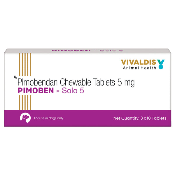 Farmina Vet Life Cardiac Canine Formula Adult Dog Dry Food (2kg) and Vivaldis Pimoben (Pimobendan) Solo 5mg Tablet for Dogs (pack of 30 tablets) Combo