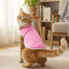 Pets Way Dive In Stripes Tshirt for Cat (Blush) Cats-Clothing & Accessories Pets Way Dropship S