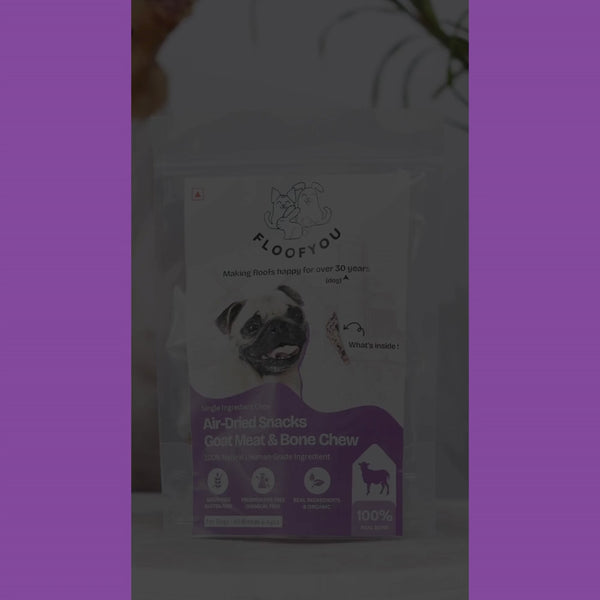 Floofyou Air Dried Meaty Chunks Bone Dental Chew Dog Treats