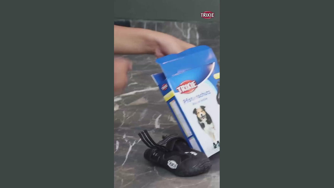 Trixie Walker Active Protective Boots for Dogs (Black,Set of 2) Dogs-Clothing & Accessories Trixie