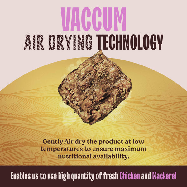 Kennel Kitchen Air Dried Chicken and Mackerel for Cat Dry Food (All Life Stage)