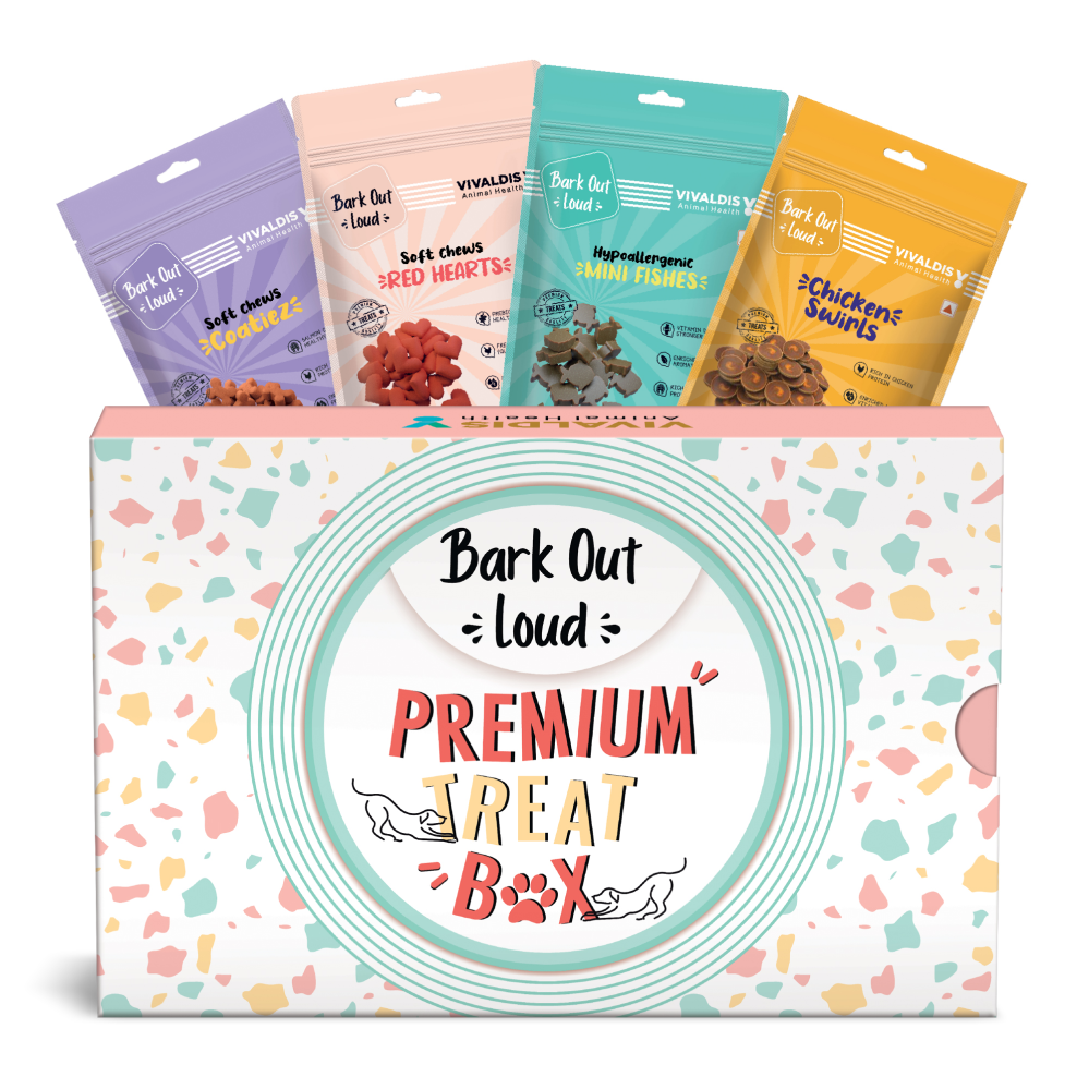 Bark Out Loud Premium Treat Box Chicken and Fish Dog Treat Dog Treats + Others Bark Out Loud 400g