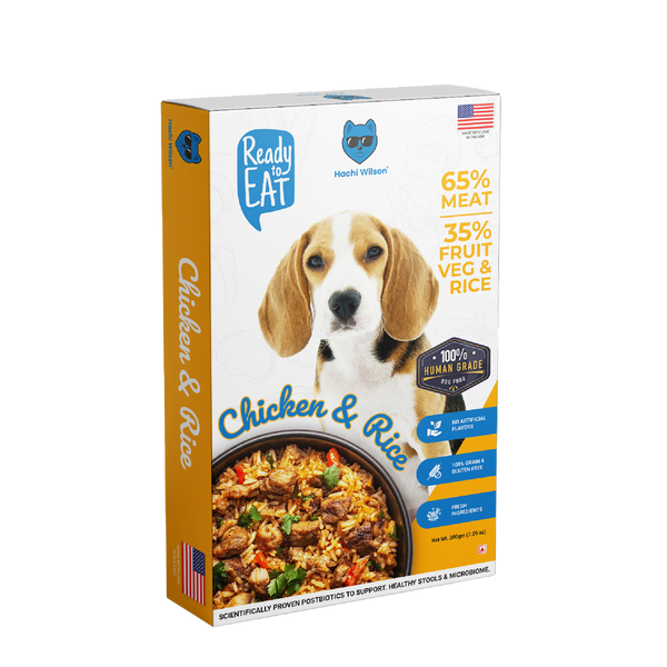 Hachi Wilson Chicken and Rice Ready to Eat Fresh & Wet Food for Dogs & Puppies