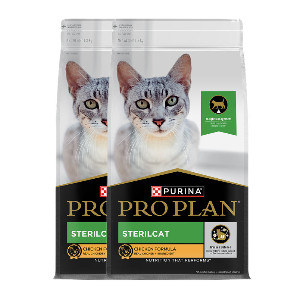Pro Plan Chicken Flavoured Sterilcat Cat Dry Food Cats- Dry food Pro Plan 2x1.2kg (2.4kg)