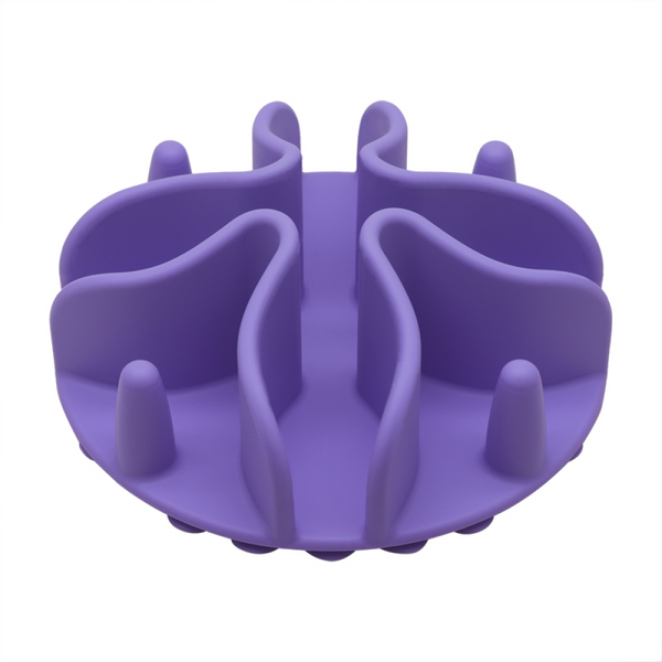 Talking Dog Club Slow Feeder Bowl Attachment for Dogs and Cats (Purple)