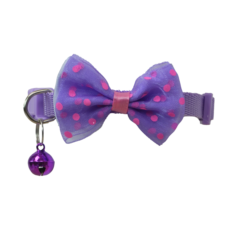 Skatrs Collar with Bow for Dogs and Cats (Purple) Rewards Both-Collar, Leashes, harnesses Skatrs 8-12 in Neck