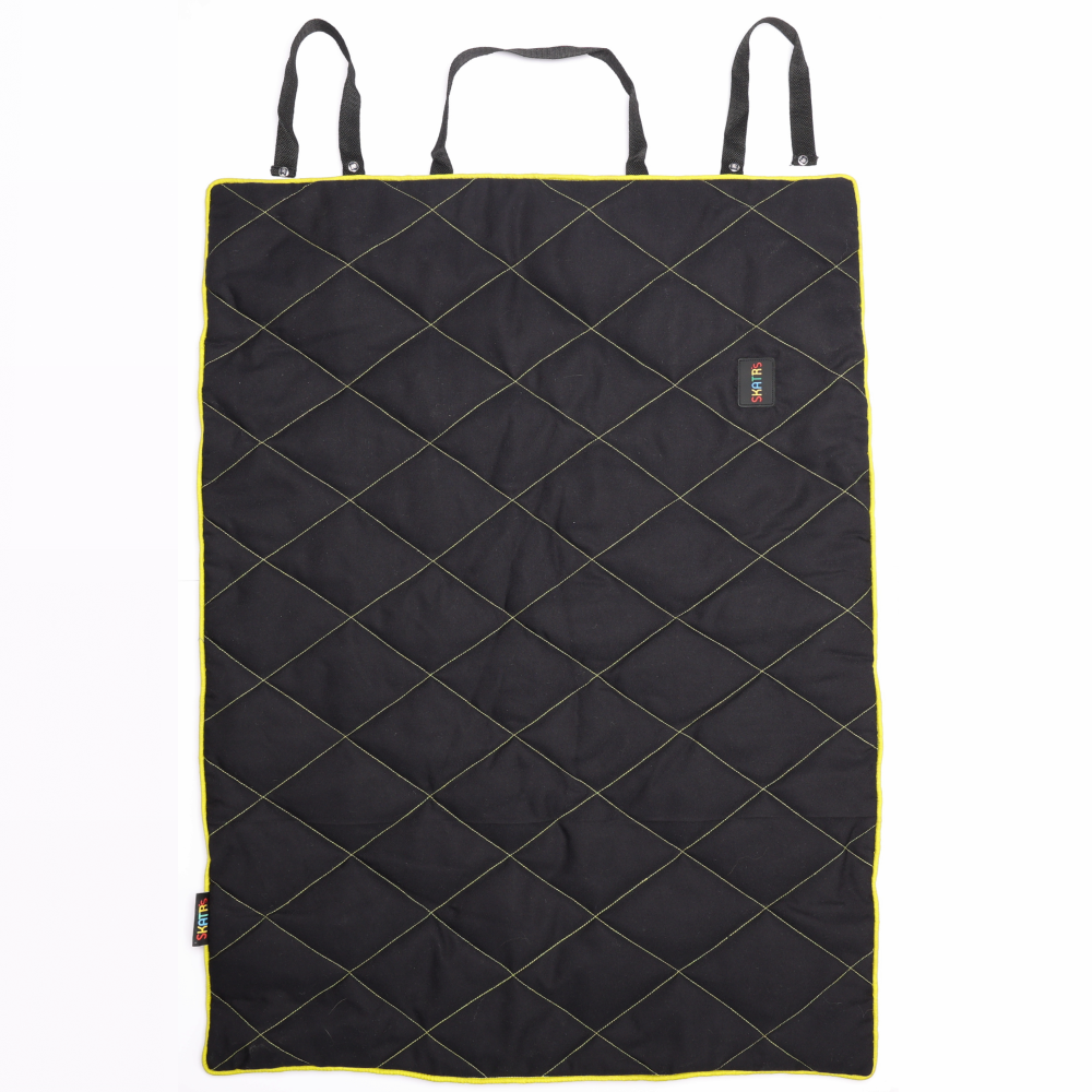 Skatrs Foldable Quilted Mat for Dogs and Cats (Black)